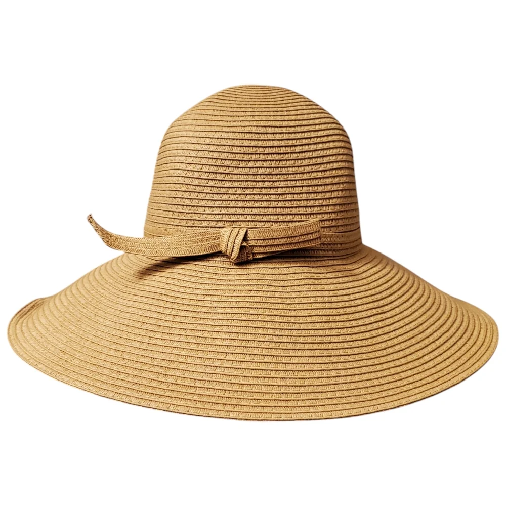 Nordstrom Large Brim Packable Tan Sun Hat
